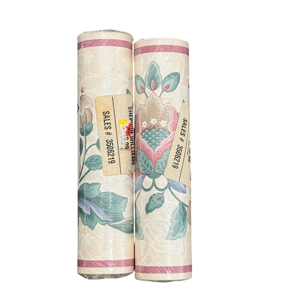 Imperial HP2114B Vintage Floral Prepasted Wallpaper Border 5 Yd Lot 2